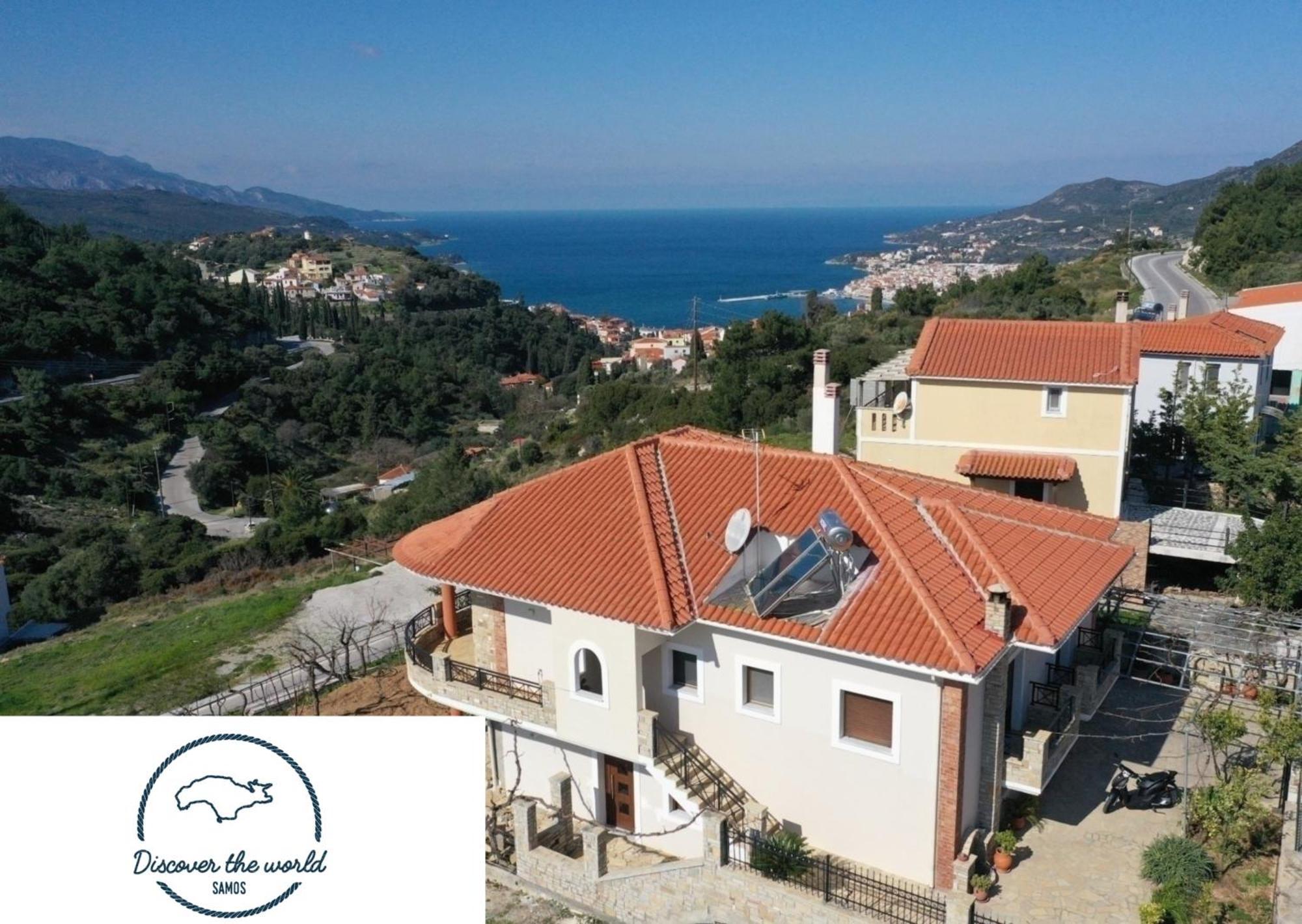 Villa Sunset Samos Town Bagian luar foto