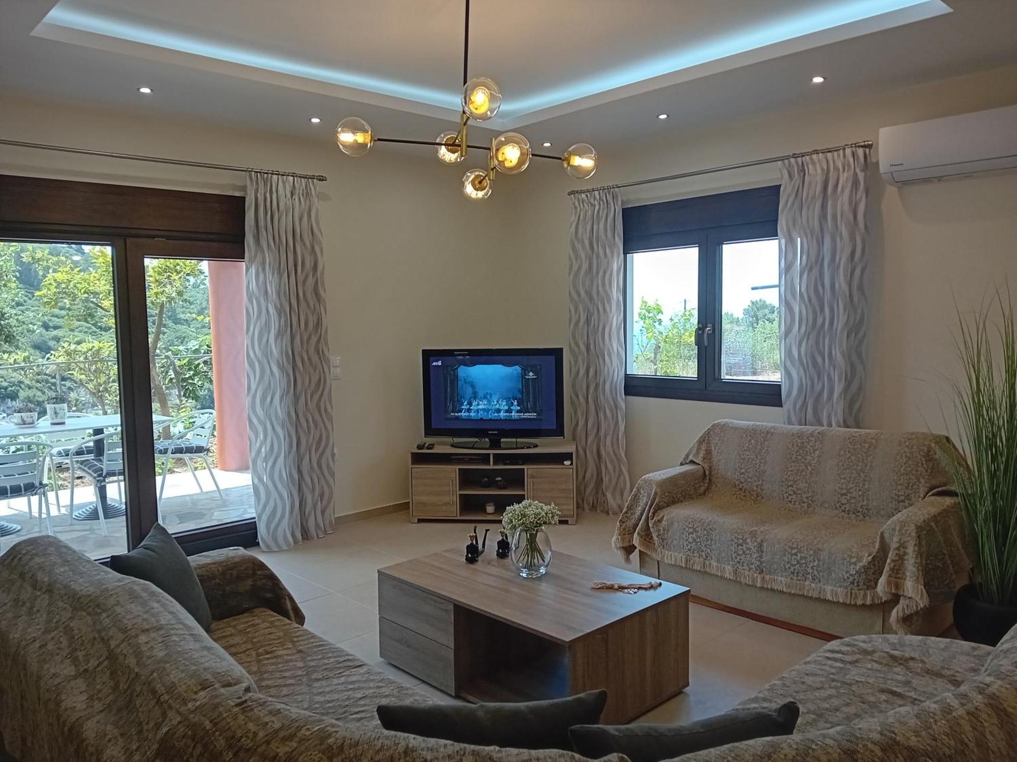 Villa Sunset Samos Town Bagian luar foto